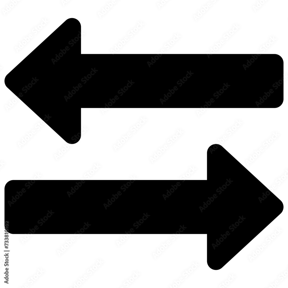 transfer arrow vector glyph icon