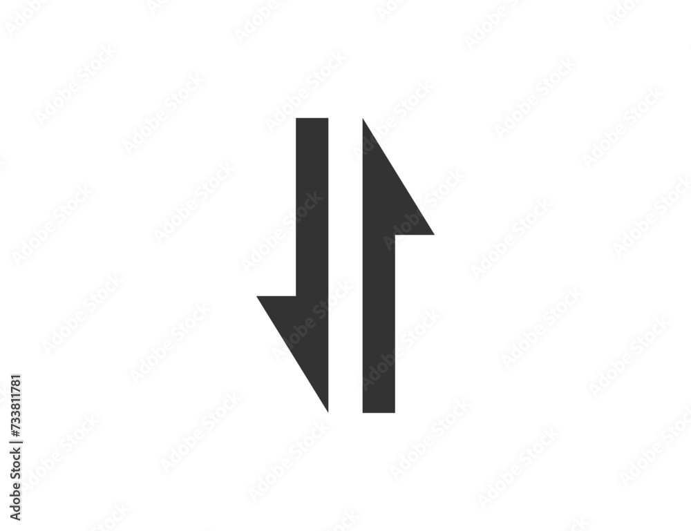 Exchange data icon. Vector illustration. Exchange data icon. Vector illustration.