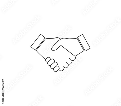 Partnership, shake hands, together icon. Vector illustration.