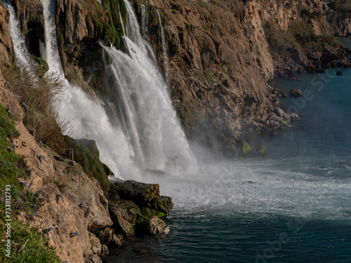 amazing waterfall in the nature