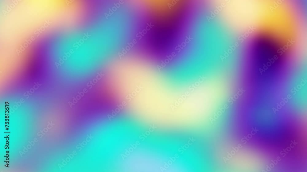4K abstract defocused Blue bokeh Light Leak gradient background loop for overlay on your project. Looping footage