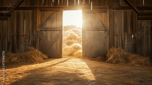 farm open barn door