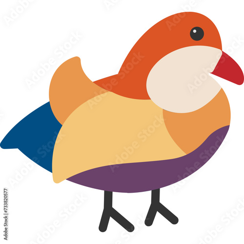 Mandarin Duck Icon
