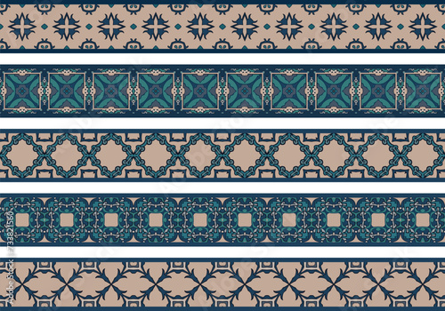 Seamless decorative borders