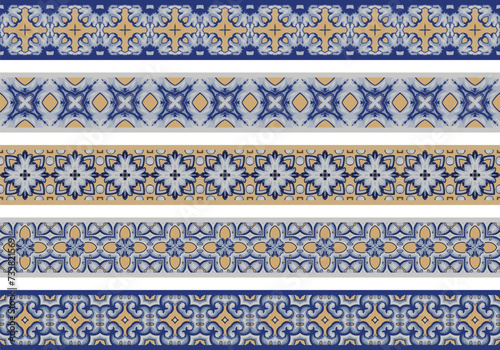 Seamless decorative borders