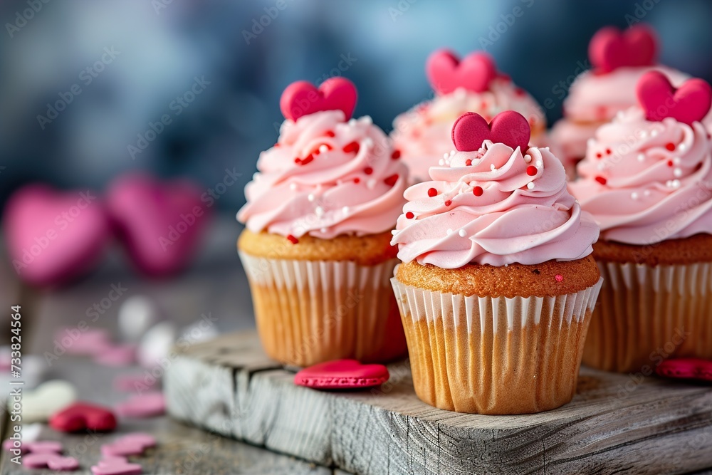 cupcake with pink frosting