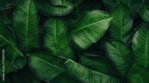 Classy Dark Green Foliage Texture