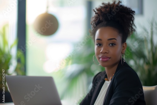 Portrait of a beautiful black business woman Free Download Portrait of a beautiful black business woman - GFXLoad