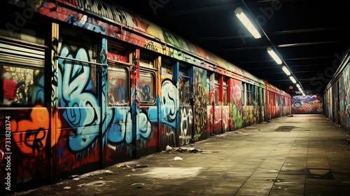 spray subway wall