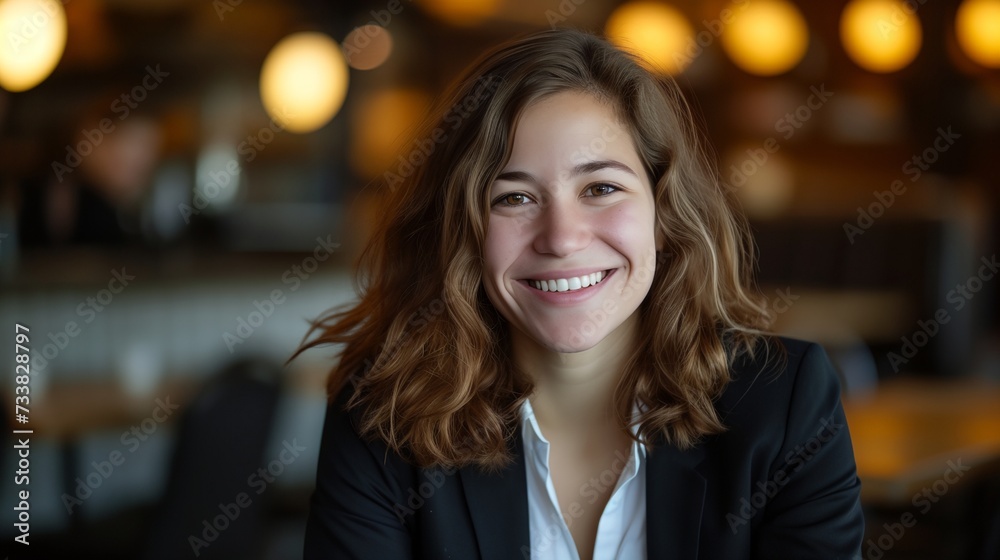 Portrait of a smiling woman Portrait of a smiling woman