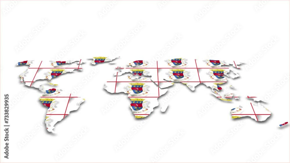 Saint Barthelemy flag wave 3d earth map animation white background Saint Barthelemy flag wave 3d earth map animation white background