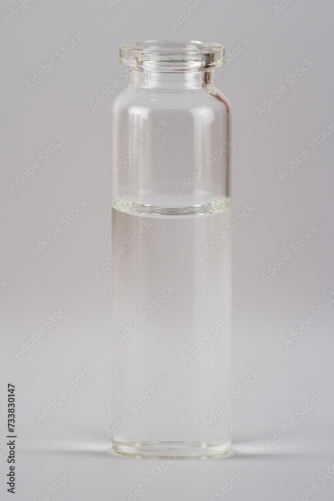 medical container with transparent liquid medical container with transparent liquid