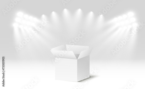 3D cardboard boxes for delivery Isometric paper containers	