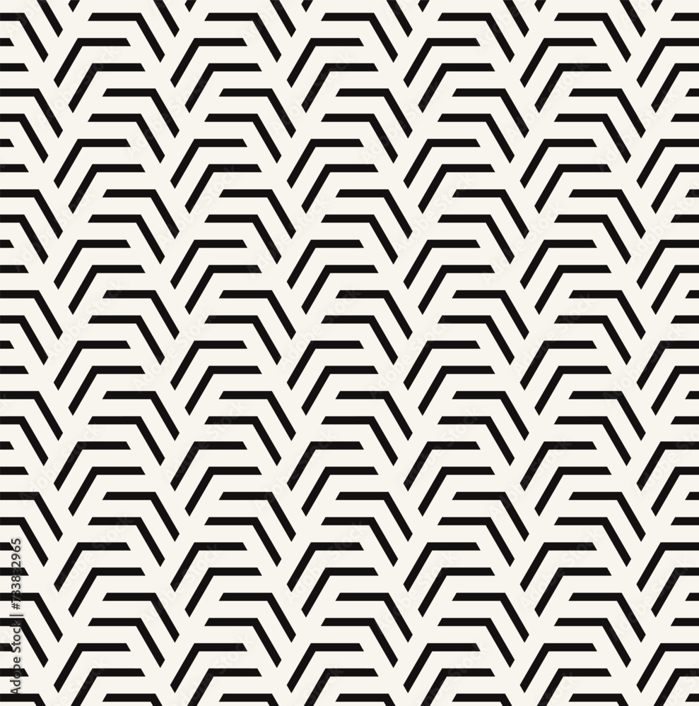Vector seamless pattern. Modern stylish texture. Repeating geometric background. Striped monochrome bold hexagonal grid. Tileable graphic design. Can be used as swatch for illustrator. Vector seamless pattern. Modern stylish texture. Repeating geometric background. Striped monochrome bold hexagonal grid. Tileable graphic design. Can be used as swatch for illustrator.