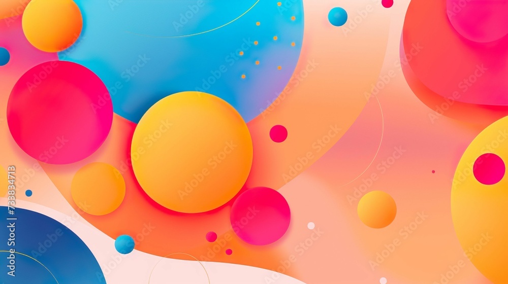 AI generated illustration of 3D rendering and digital art design with geometric figures AI generated illustration of 3D rendering and digital art design with geometric figures