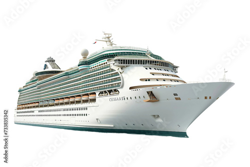 Embarking Cruise Ship on Transparent Background, PNG, Generative Ai © AIstudio1