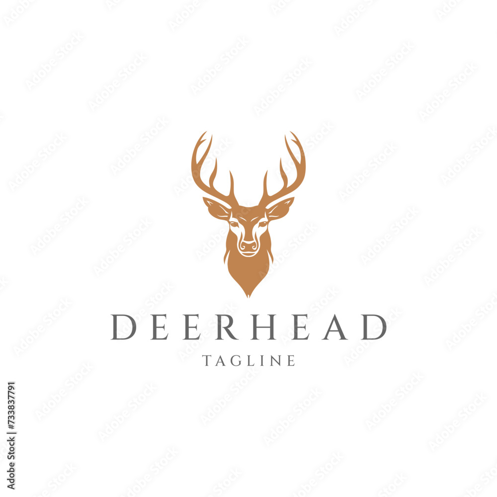 Deer logo vector icon design template Deer logo vector icon design template