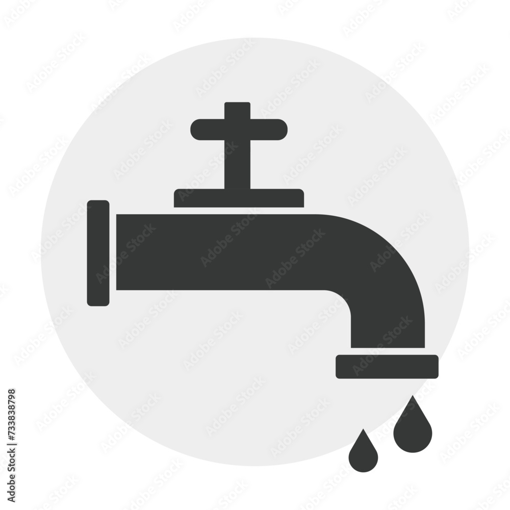 Professional Plumbing Service Icon. Detailed Water Pipe Icon. Clean and Simple Faucet Icon. Professional Plumbing Service Icon. Detailed Water Pipe Icon. Clean and Simple Faucet Icon.