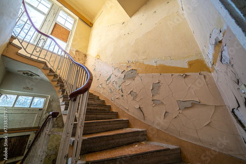 staircase in the old building