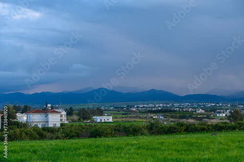 view of the village and mountains in winter in Cyprus 4