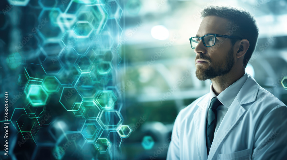 Portrait of Biotechnologist on a blurred background Portrait of Biotechnologist on a blurred background