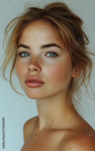 Portrait of a young Caucasian female