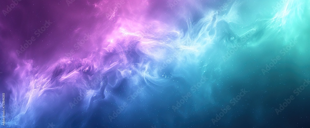 Abstract background bright gradient of blue-green and purple
