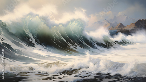 A painting of waves © Gefer