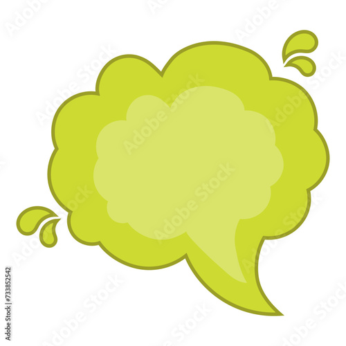 Doodle Bubble Speech Element Illustration