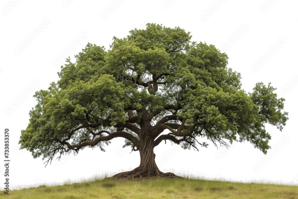 Fototapeta premium isolated oak tree on a white background