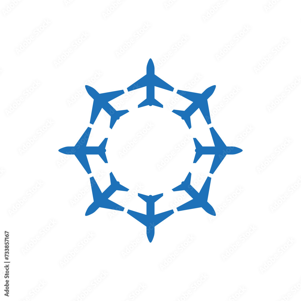 Planes fly to different directions of the world. Planes fly to different directions of the world.