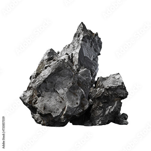 Heavy Rock on a transparent background .