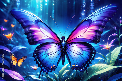 fantacy image of a attractive butterfly photo