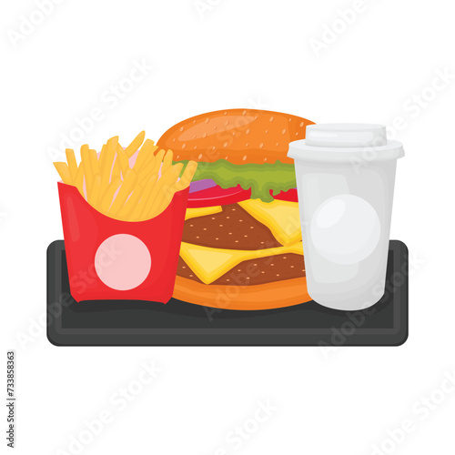 fast food illustration