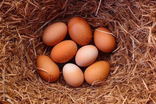 Farm-Fresh Eggs in Cozy Nest