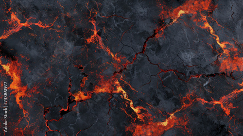 Close Up of Black and Red Marble Surface