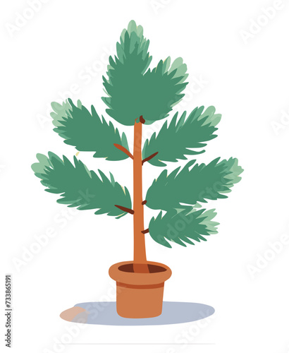 tree isolated on white