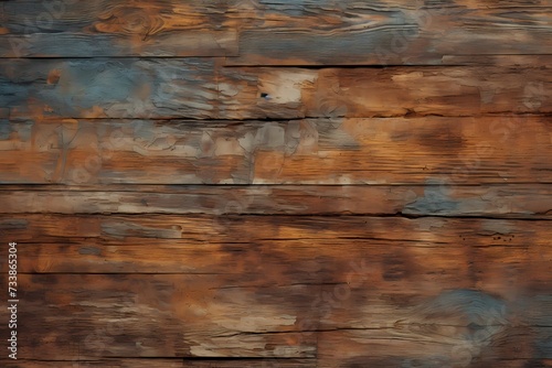 An intricately detailed seamless texture of a rustic wooden board, enhanced with a palette of subtle yet lively colors.