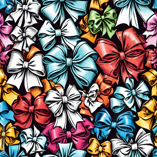 colorful backgrounds with butterflies  bows and fruits