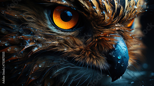 Steel eyes, filled with determination and strength, with silver flicker, like the rays of the moon