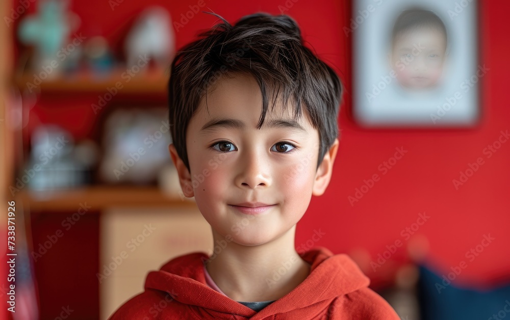 happy smiling asian kid in a professional studio background happy smiling asian kid in a professional studio background