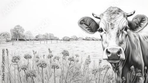 animal cow drawing
