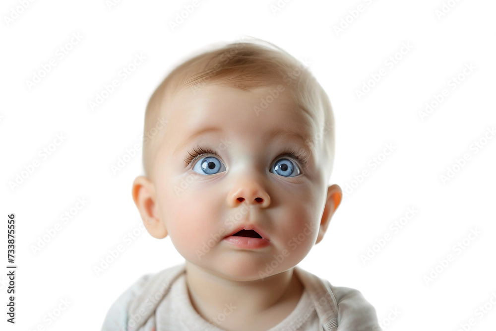 Curious Child on Transparent Background, PNG