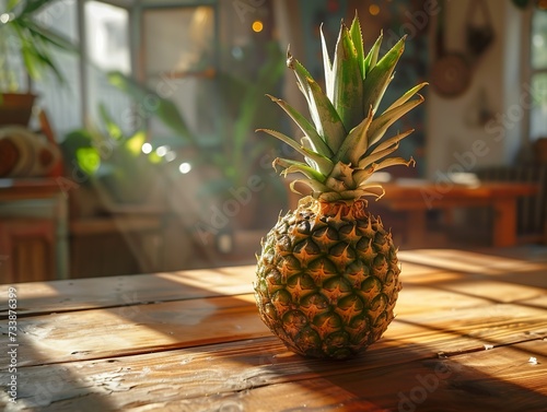 a Pineapple on the table