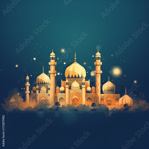 mosque banner for Ramadan