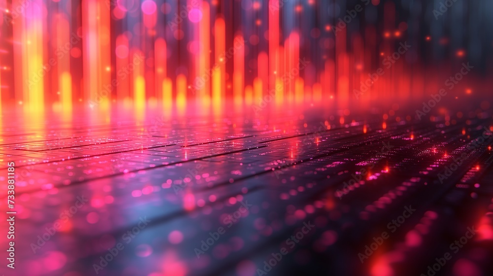 3D rendering of stock trading chart. Generative AI 3D rendering of stock trading chart. Generative AI