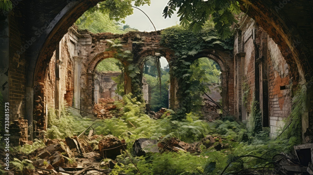 destruction building ruins