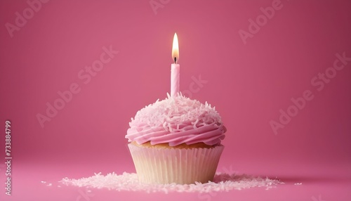 Happy birthday cover photo with children girls pink cake celebrating photo