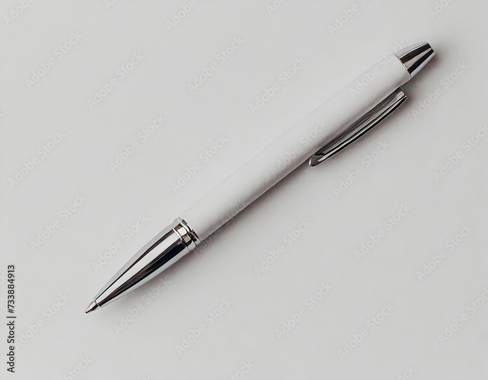 A pen on white background. A pen on white background.