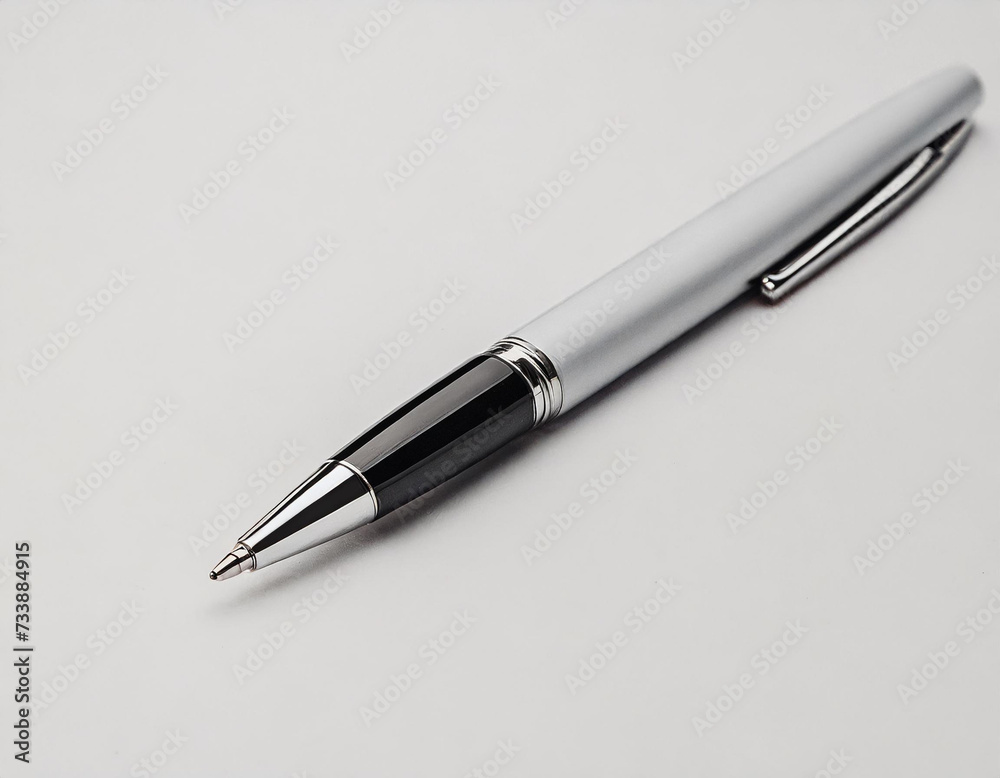 A pen on white background. A pen on white background.